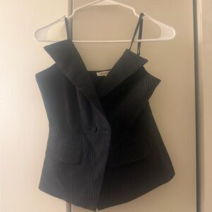 Better Be Charcoal Pinstripe Vest